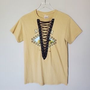 Vintage Furst of A Kind Lace Up Graphic T-Shirt